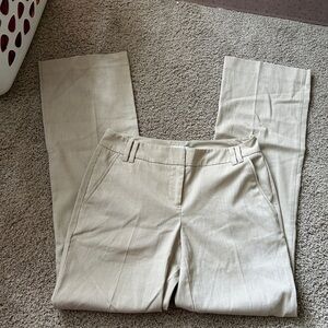 New York & Company beige wide leg stretch pants